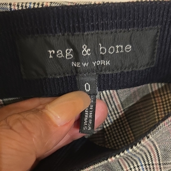rag & bone Gray Striped Ankle Pants - Picture 2 of 16